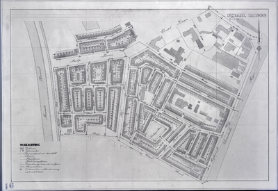 853518 Plattegrond van een deel van de stad Utrecht (het gebied tussen het Merwedekanaal/ Balijelaan/ Vondellaan/ ...